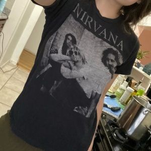 Nirvana black tee shirt t-shirt print
